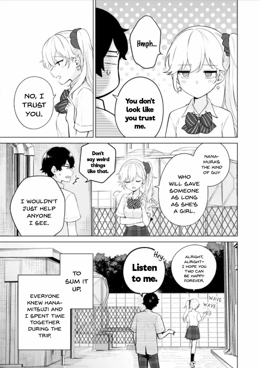 Please Leave Me Alone (For Some Reason, She Wants to Change a Lone Wolf's Helpless High School Life.) Chapter 18 page 17