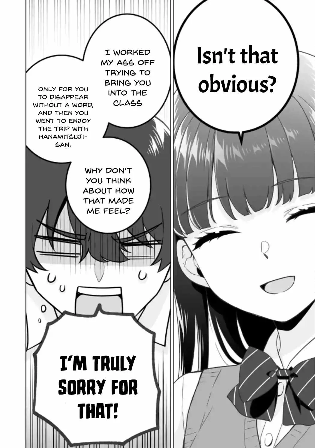 Please Leave Me Alone (For Some Reason, She Wants to Change a Lone Wolf's Helpless High School Life.) Chapter 21 page 18