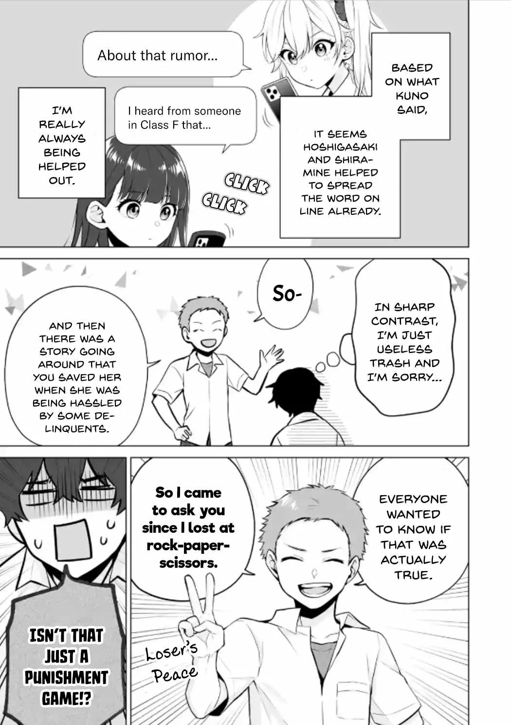 Please Leave Me Alone (For Some Reason, She Wants to Change a Lone Wolf's Helpless High School Life.) Chapter 22 page 7
