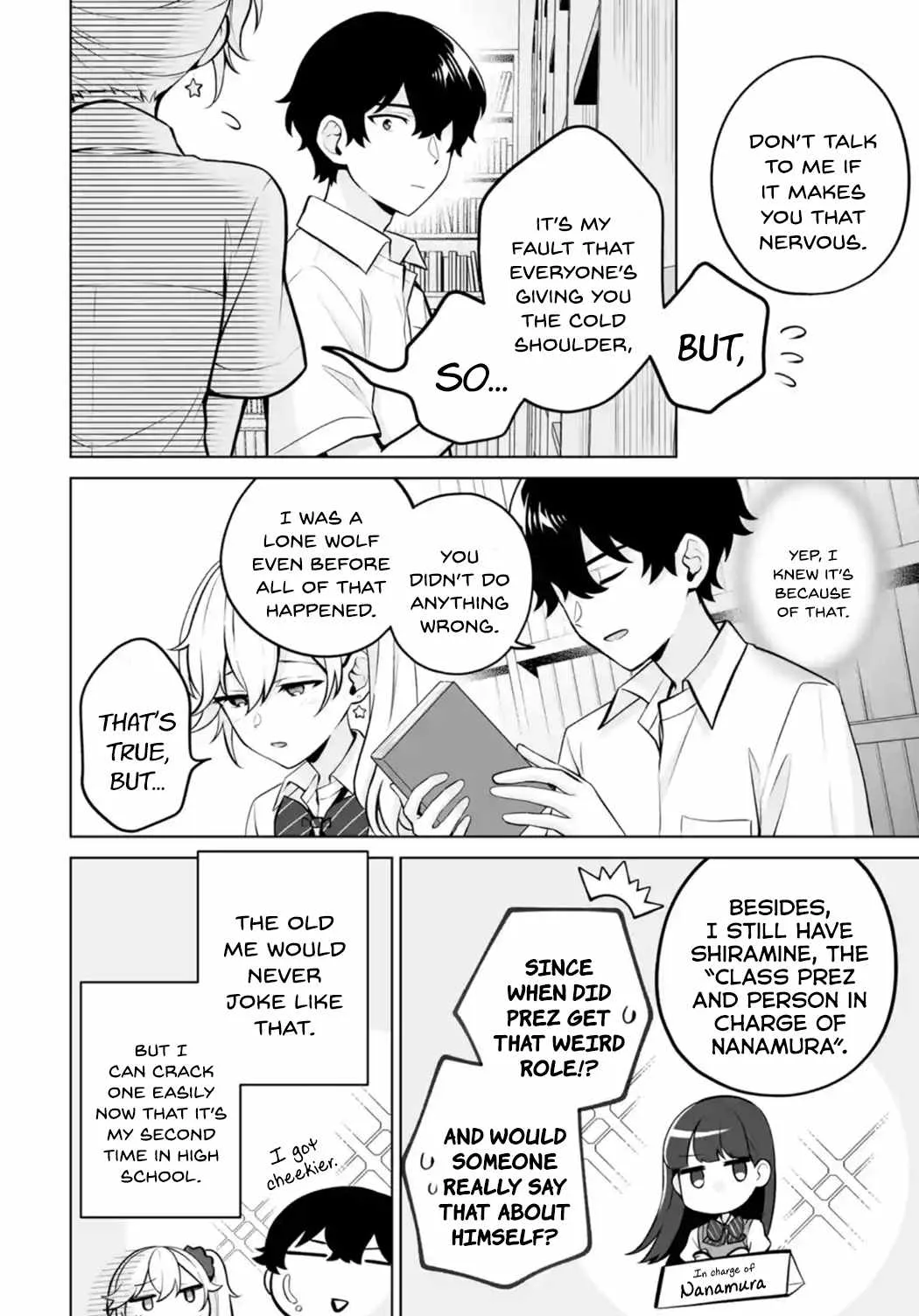 Please Leave Me Alone (For Some Reason, She Wants to Change a Lone Wolf's Helpless High School Life.) Chapter 23 page 14