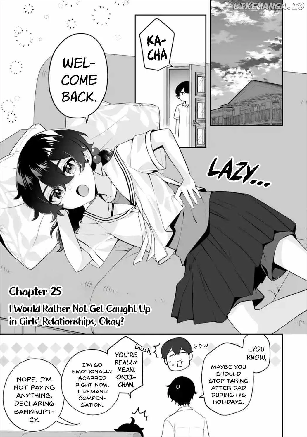 Please Leave Me Alone (For Some Reason, She Wants to Change a Lone Wolf's Helpless High School Life.) Chapter 25 page 1
