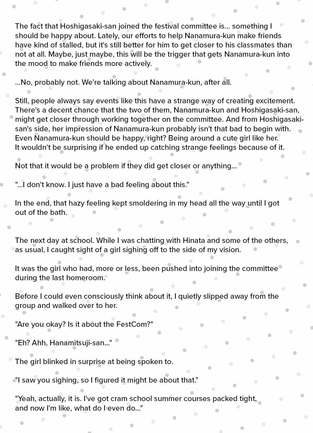 Please Leave Me Alone (For Some Reason, She Wants to Change a Lone Wolf's Helpless High School Life.) Chapter 29.5 page 7