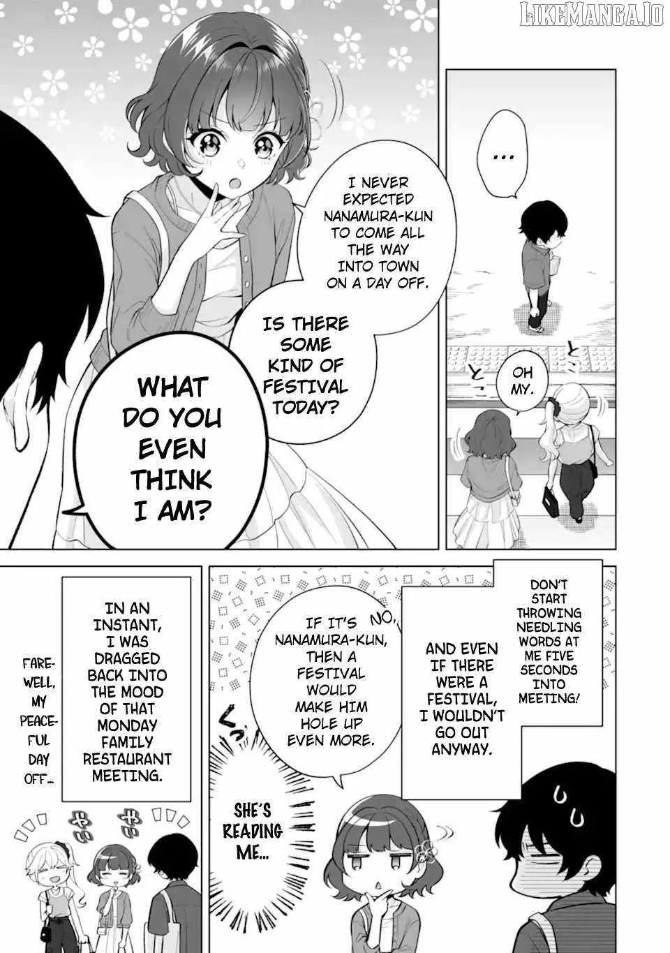 Please Leave Me Alone (For Some Reason, She Wants to Change a Lone Wolf's Helpless High School Life.) Chapter 30.1 page 7