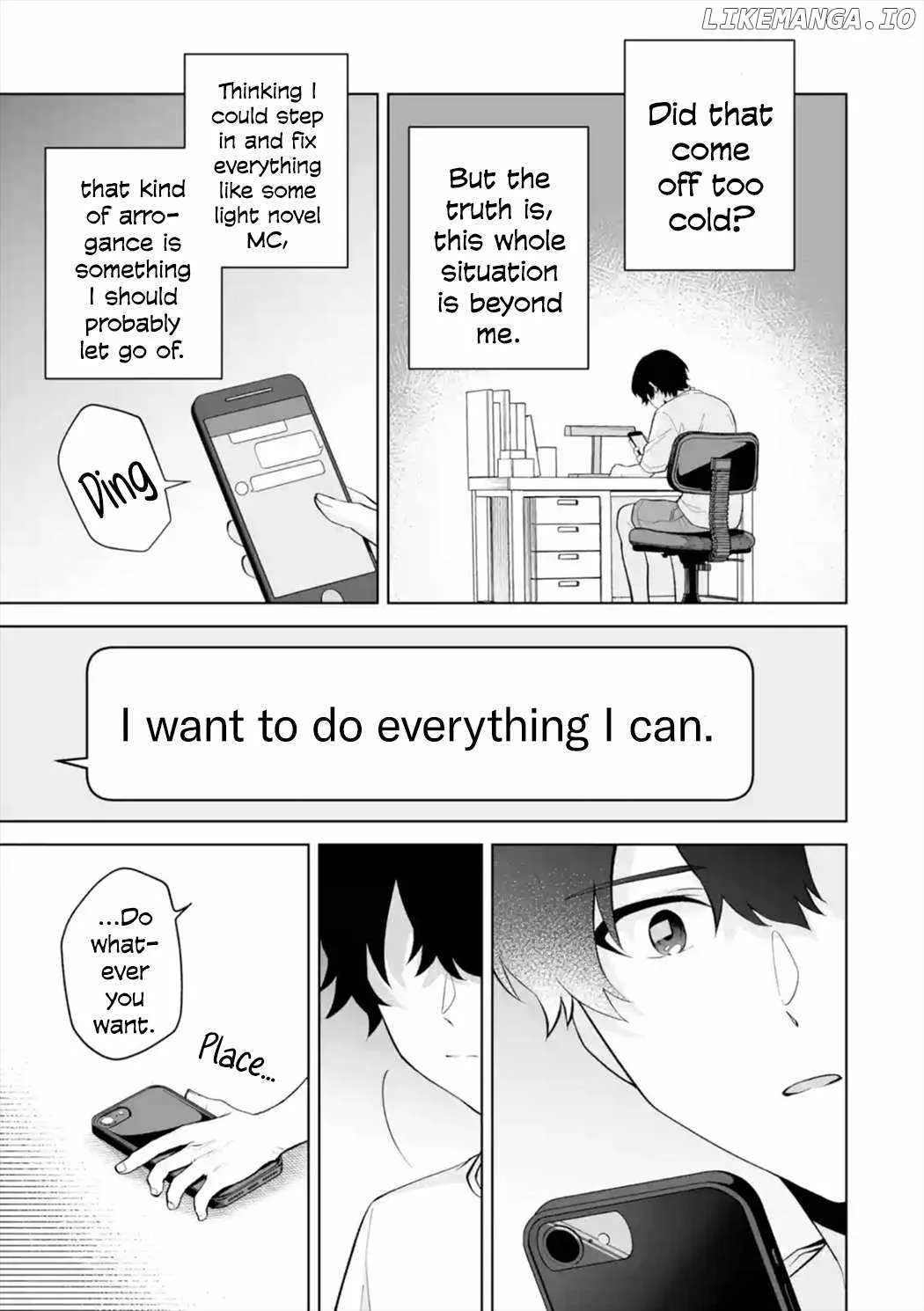 Please Leave Me Alone (For Some Reason, She Wants to Change a Lone Wolf's Helpless High School Life.) Chapter 29 page 23