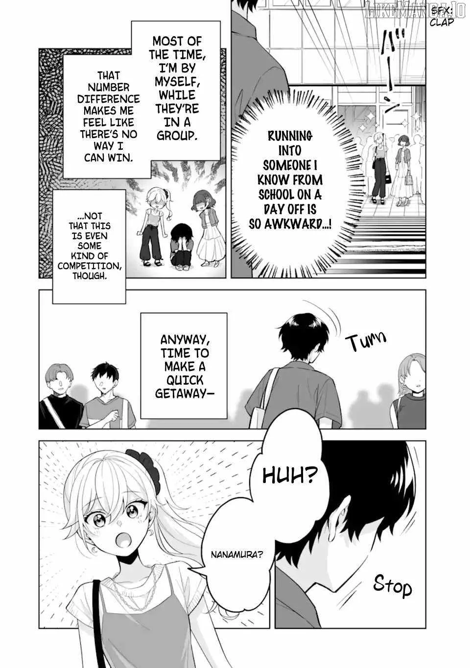 Please Leave Me Alone (For Some Reason, She Wants to Change a Lone Wolf's Helpless High School Life.) Chapter 30.1 page 6