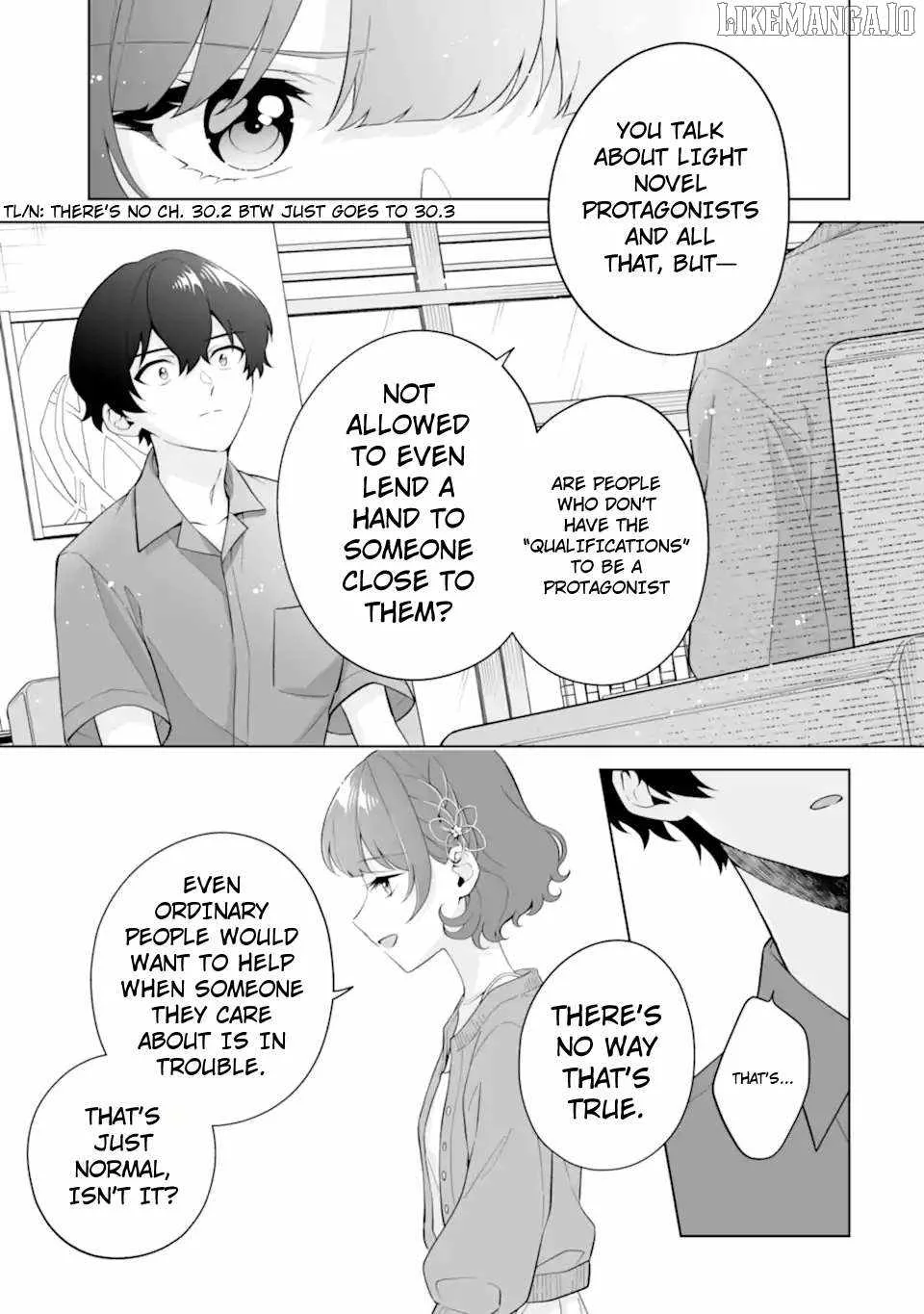 Please Leave Me Alone (For Some Reason, She Wants to Change a Lone Wolf's Helpless High School Life.) Chapter 30.3 page 3