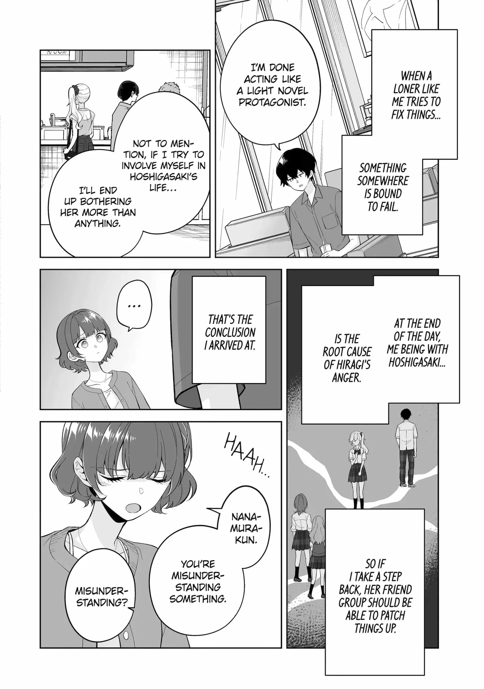 Please Leave Me Alone (For Some Reason, She Wants to Change a Lone Wolf's Helpless High School Life.) Chapter 30.2 page 10