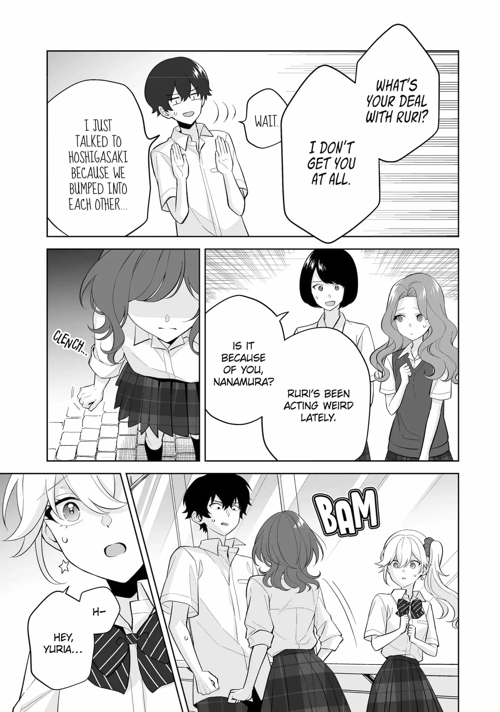 Please Leave Me Alone (For Some Reason, She Wants to Change a Lone Wolf's Helpless High School Life.) Chapter 32.1 page 3
