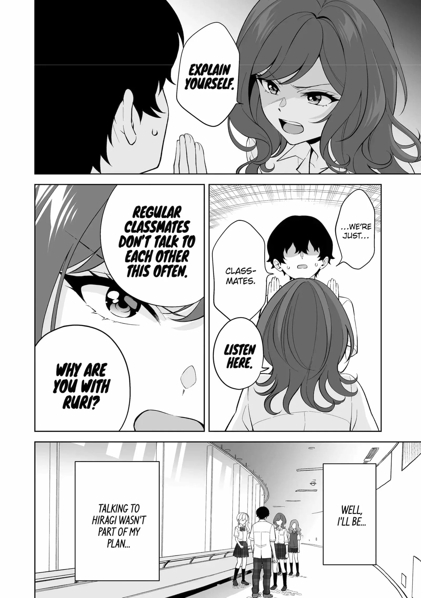Please Leave Me Alone (For Some Reason, She Wants to Change a Lone Wolf's Helpless High School Life.) Chapter 32.1 page 4