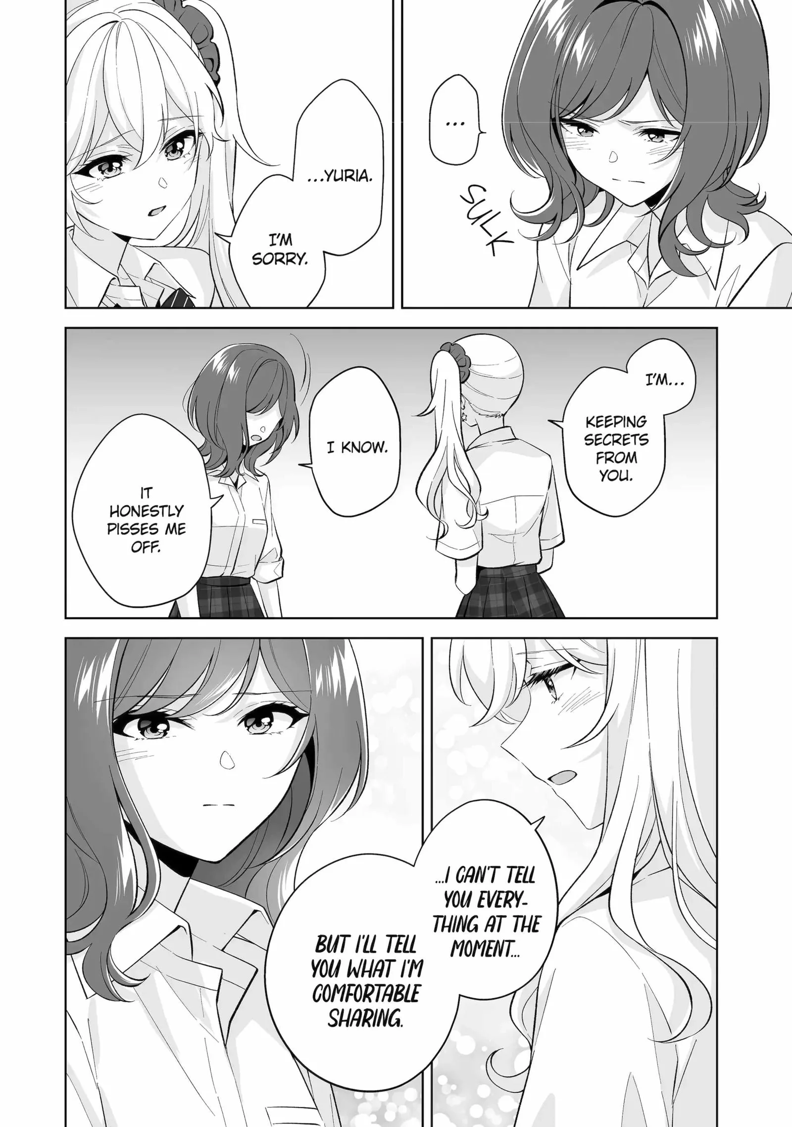 Please Leave Me Alone (For Some Reason, She Wants to Change a Lone Wolf's Helpless High School Life.) Chapter 32.2 page 4