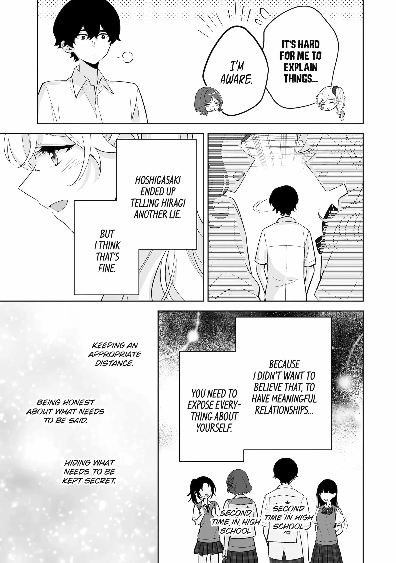 Please Leave Me Alone (For Some Reason, She Wants to Change a Lone Wolf's Helpless High School Life.) Chapter 32.2 page 9
