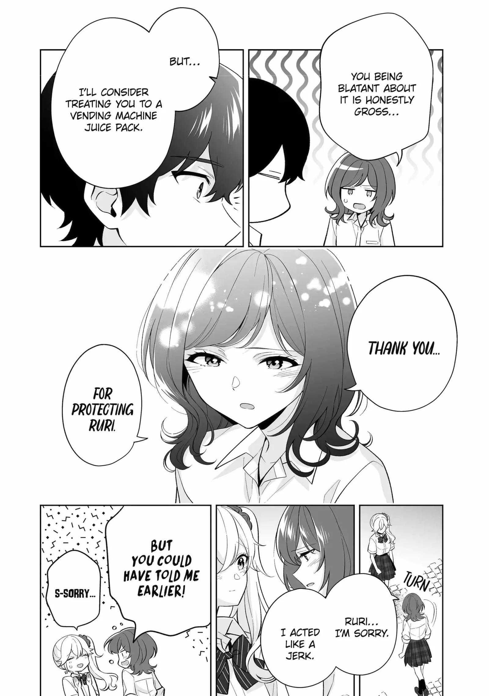 Please Leave Me Alone (For Some Reason, She Wants to Change a Lone Wolf's Helpless High School Life.) Chapter 32.2 page 8
