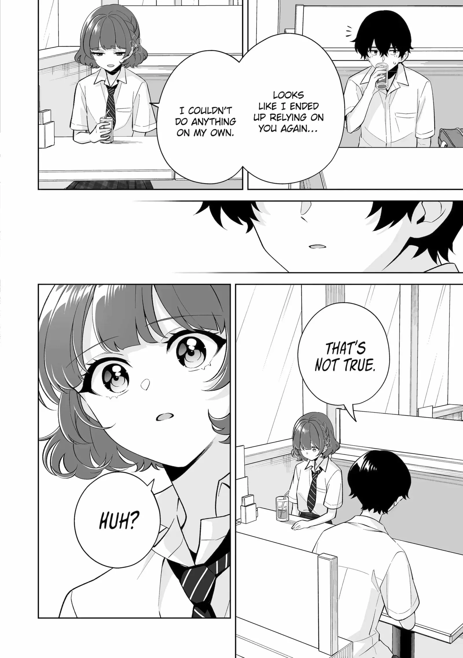 Please Leave Me Alone (For Some Reason, She Wants to Change a Lone Wolf's Helpless High School Life.) Chapter 32.3 page 6