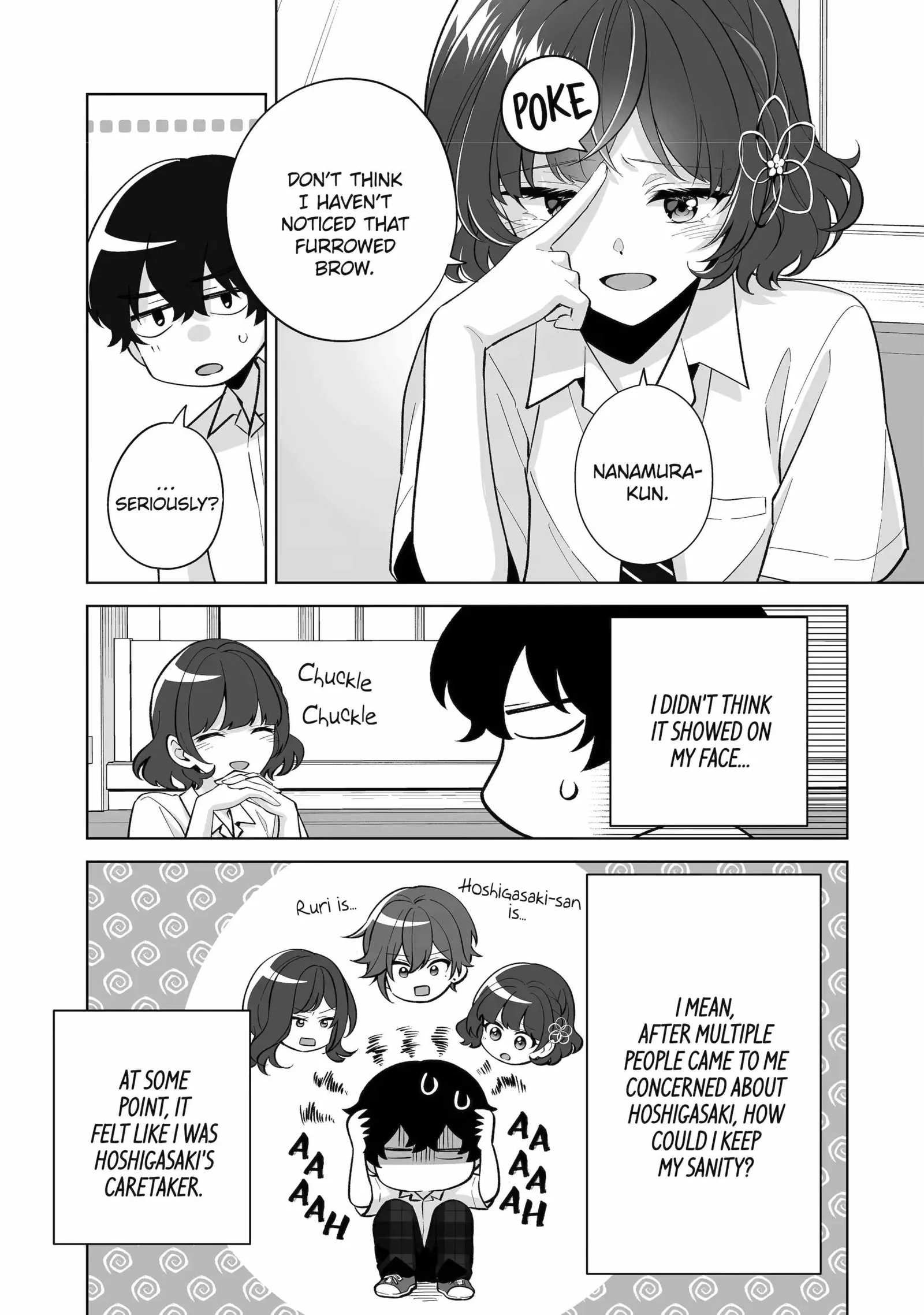 Please Leave Me Alone (For Some Reason, She Wants to Change a Lone Wolf's Helpless High School Life.) Chapter 32.3 page 5