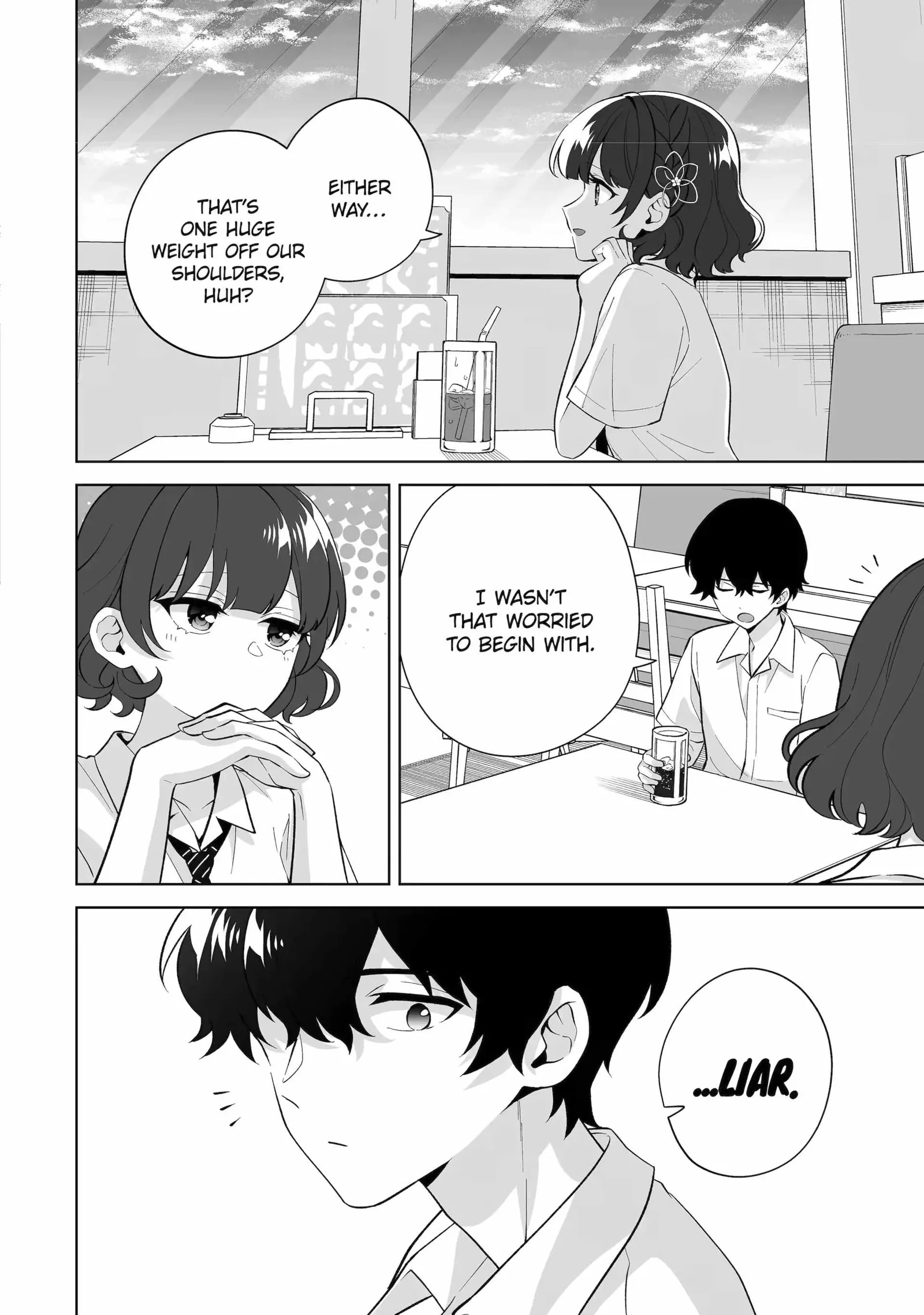 Please Leave Me Alone (For Some Reason, She Wants to Change a Lone Wolf's Helpless High School Life.) Chapter 32.3 page 4