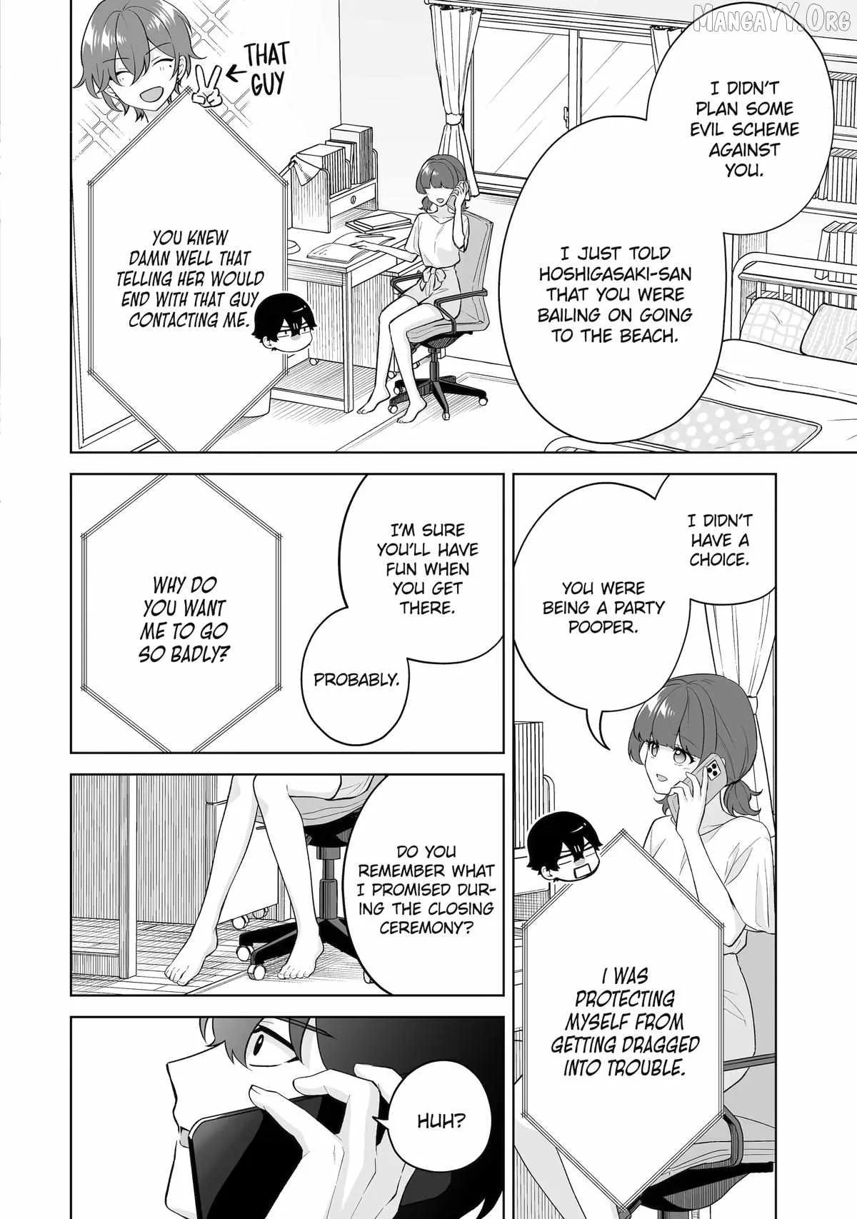 Please Leave Me Alone (For Some Reason, She Wants to Change a Lone Wolf's Helpless High School Life.) Chapter 35 page 12