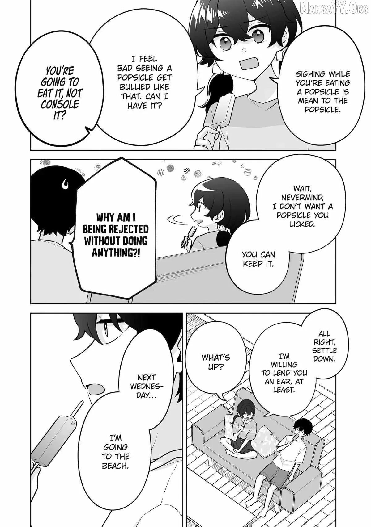 Please Leave Me Alone (For Some Reason, She Wants to Change a Lone Wolf's Helpless High School Life.) Chapter 35 page 4