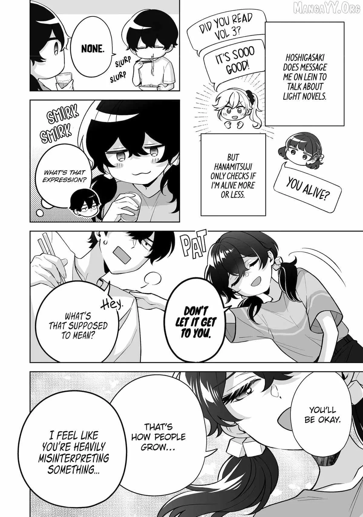 Please Leave Me Alone (For Some Reason, She Wants to Change a Lone Wolf's Helpless High School Life.) Chapter 34 page 10