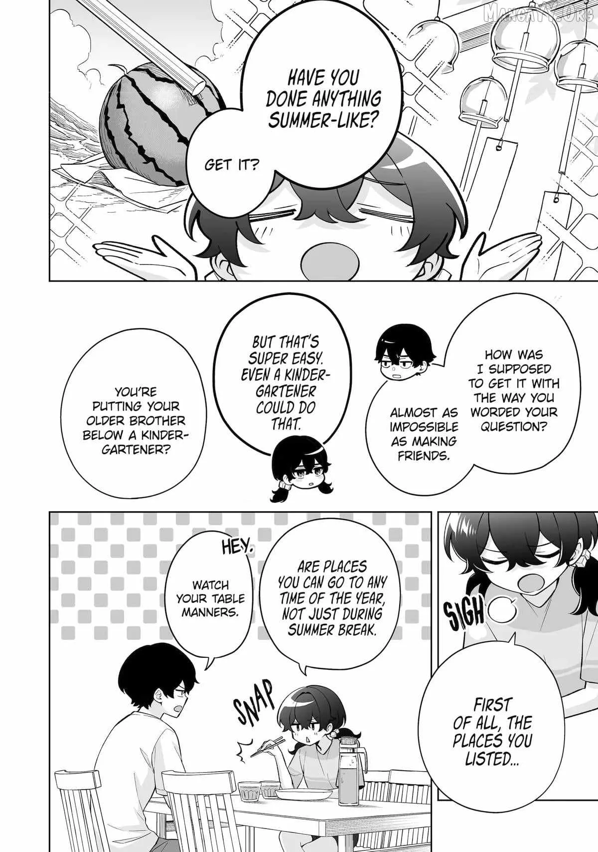Please Leave Me Alone (For Some Reason, She Wants to Change a Lone Wolf's Helpless High School Life.) Chapter 34 page 8