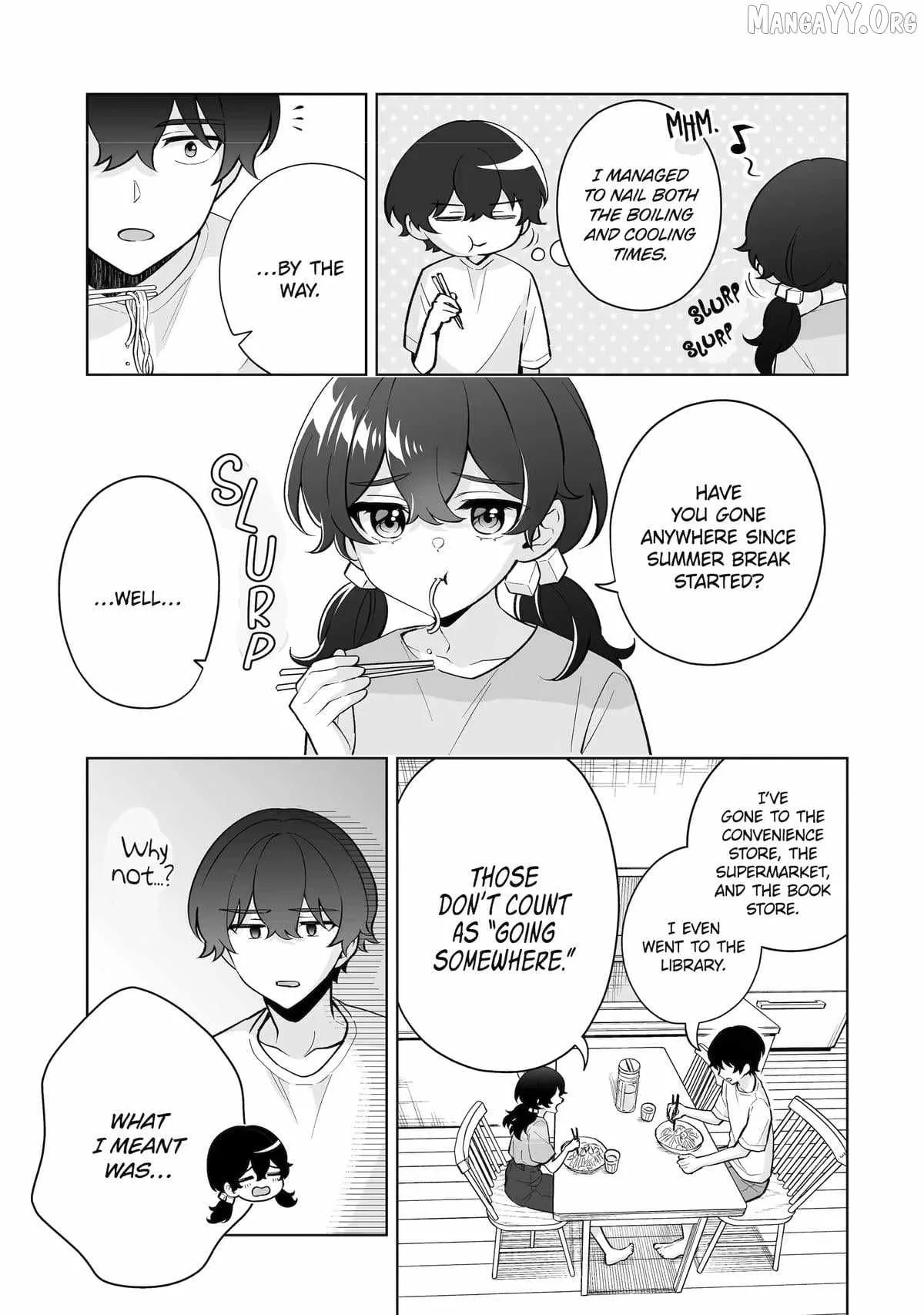 Please Leave Me Alone (For Some Reason, She Wants to Change a Lone Wolf's Helpless High School Life.) Chapter 34 page 7