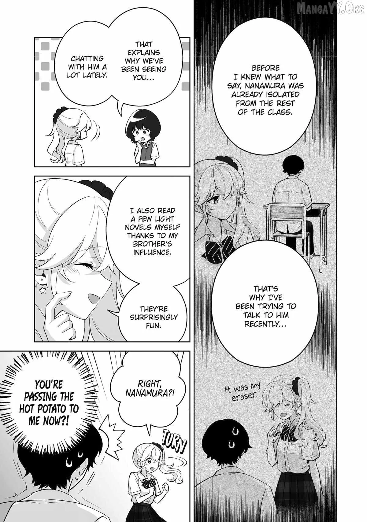 Please Leave Me Alone (For Some Reason, She Wants to Change a Lone Wolf's Helpless High School Life.) Chapter 33 page 9