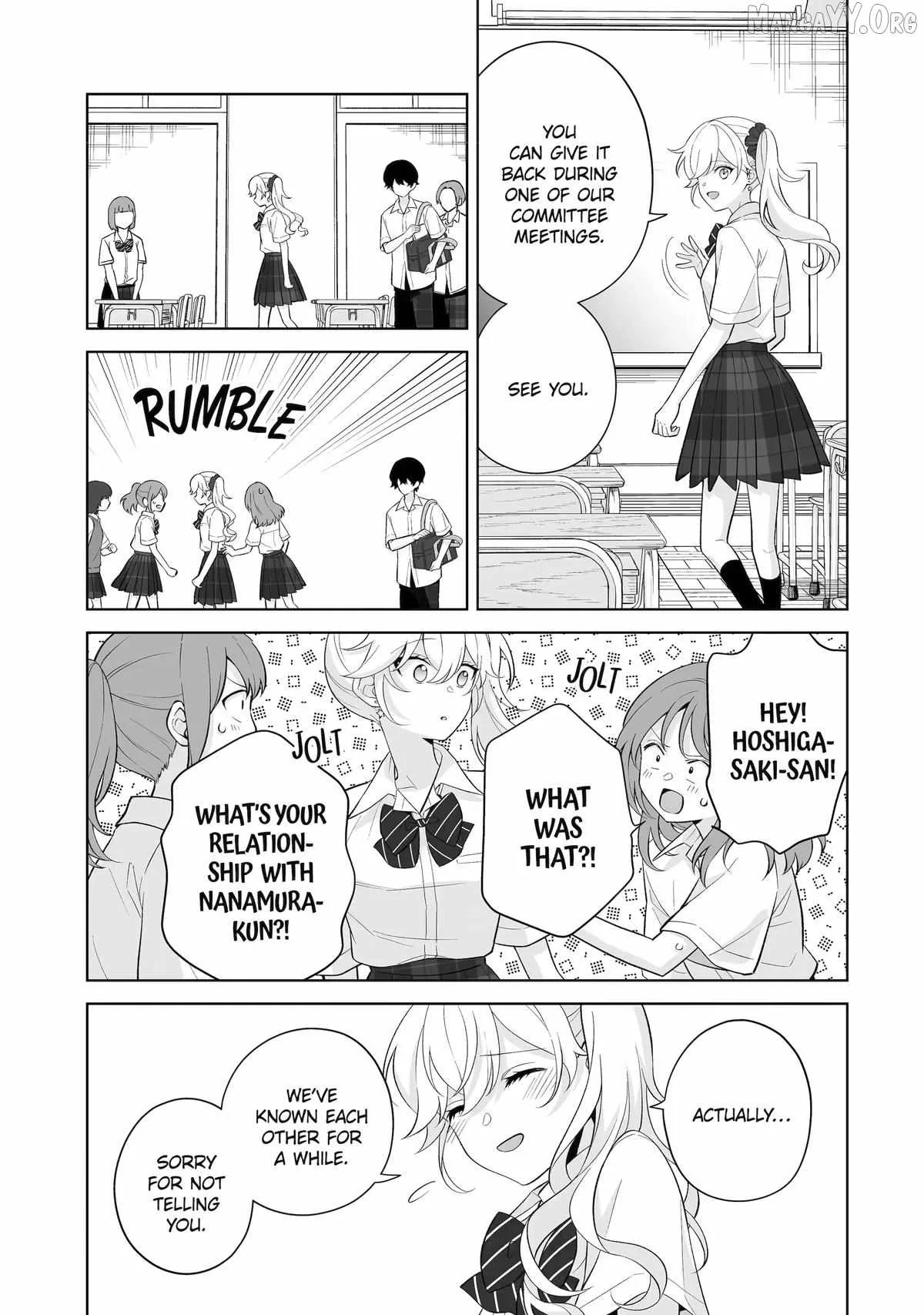 Please Leave Me Alone (For Some Reason, She Wants to Change a Lone Wolf's Helpless High School Life.) Chapter 33 page 7