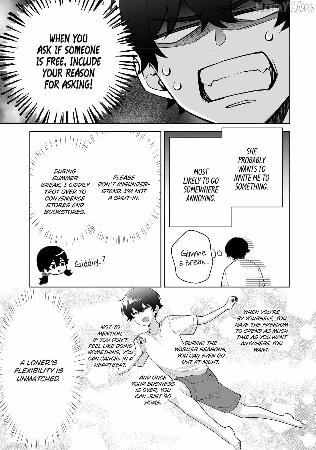 Please Leave Me Alone (For Some Reason, She Wants to Change a Lone Wolf's Helpless High School Life.) Chapter 34 page 13