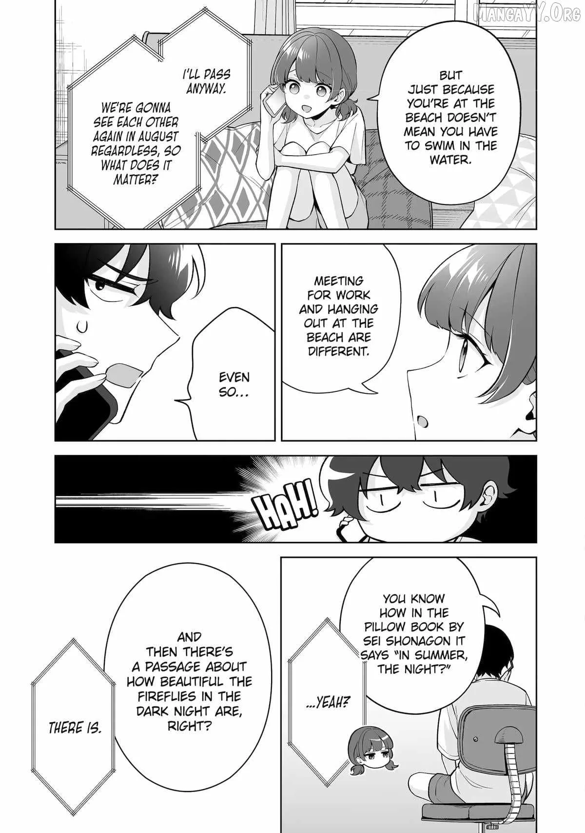 Please Leave Me Alone (For Some Reason, She Wants to Change a Lone Wolf's Helpless High School Life.) Chapter 34 page 21