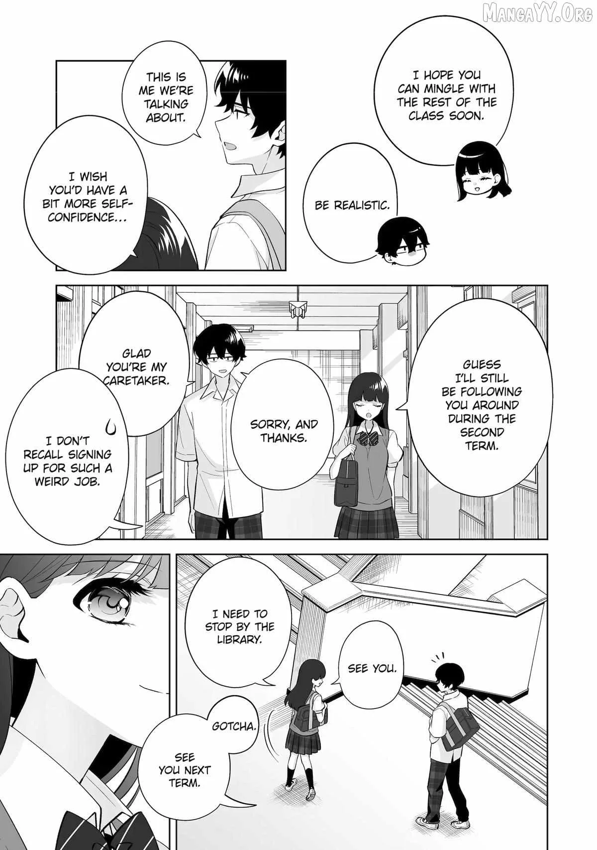 Please Leave Me Alone (For Some Reason, She Wants to Change a Lone Wolf's Helpless High School Life.) Chapter 33 page 15