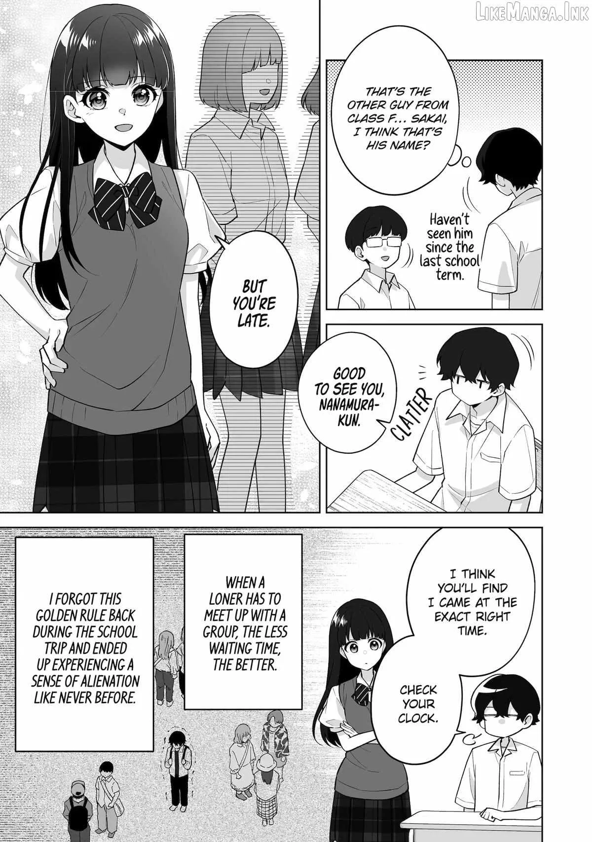 Please Leave Me Alone (For Some Reason, She Wants to Change a Lone Wolf's Helpless High School Life.) Chapter 37 page 19