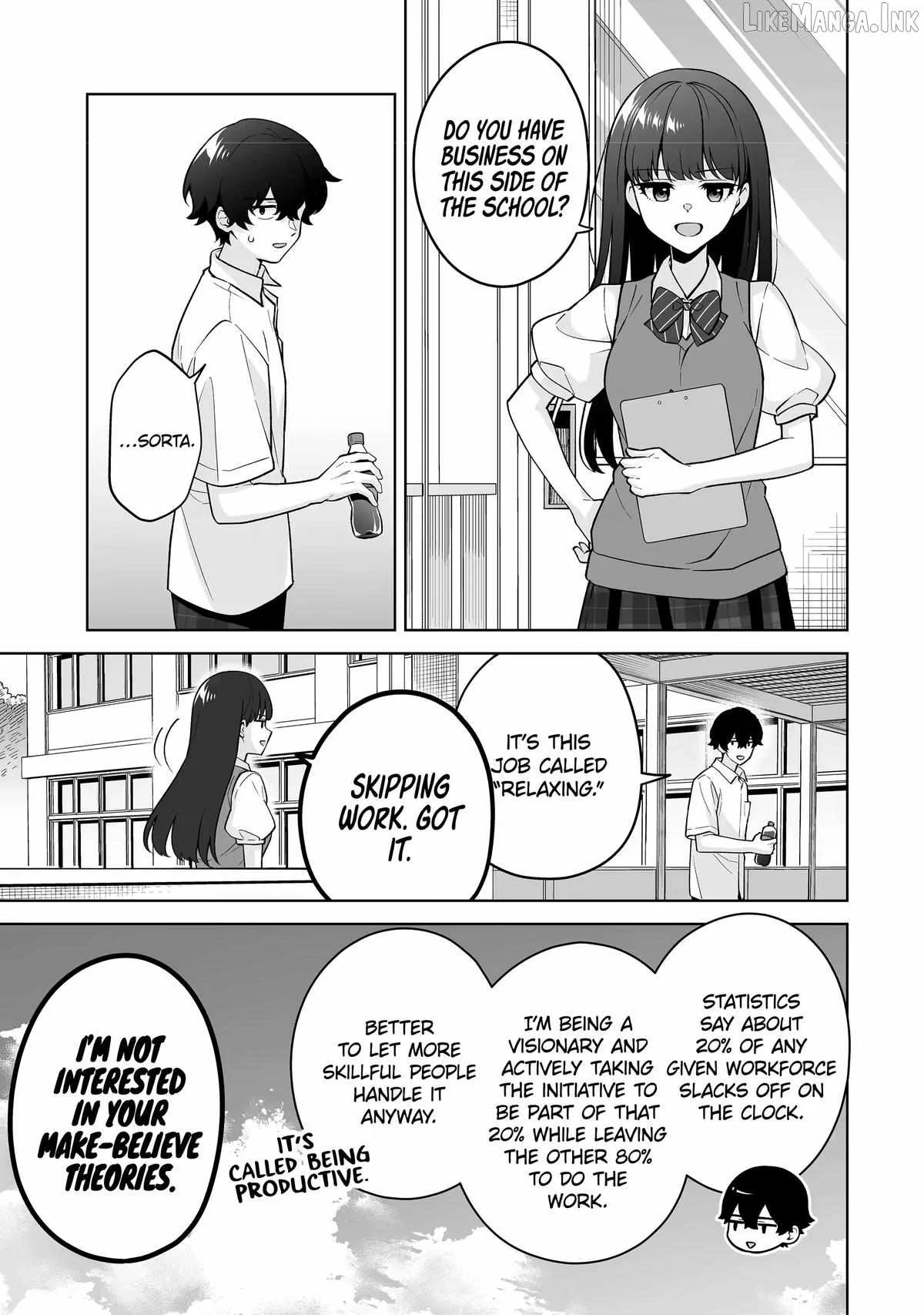 Please Leave Me Alone (For Some Reason, She Wants to Change a Lone Wolf's Helpless High School Life.) Chapter 39 page 7