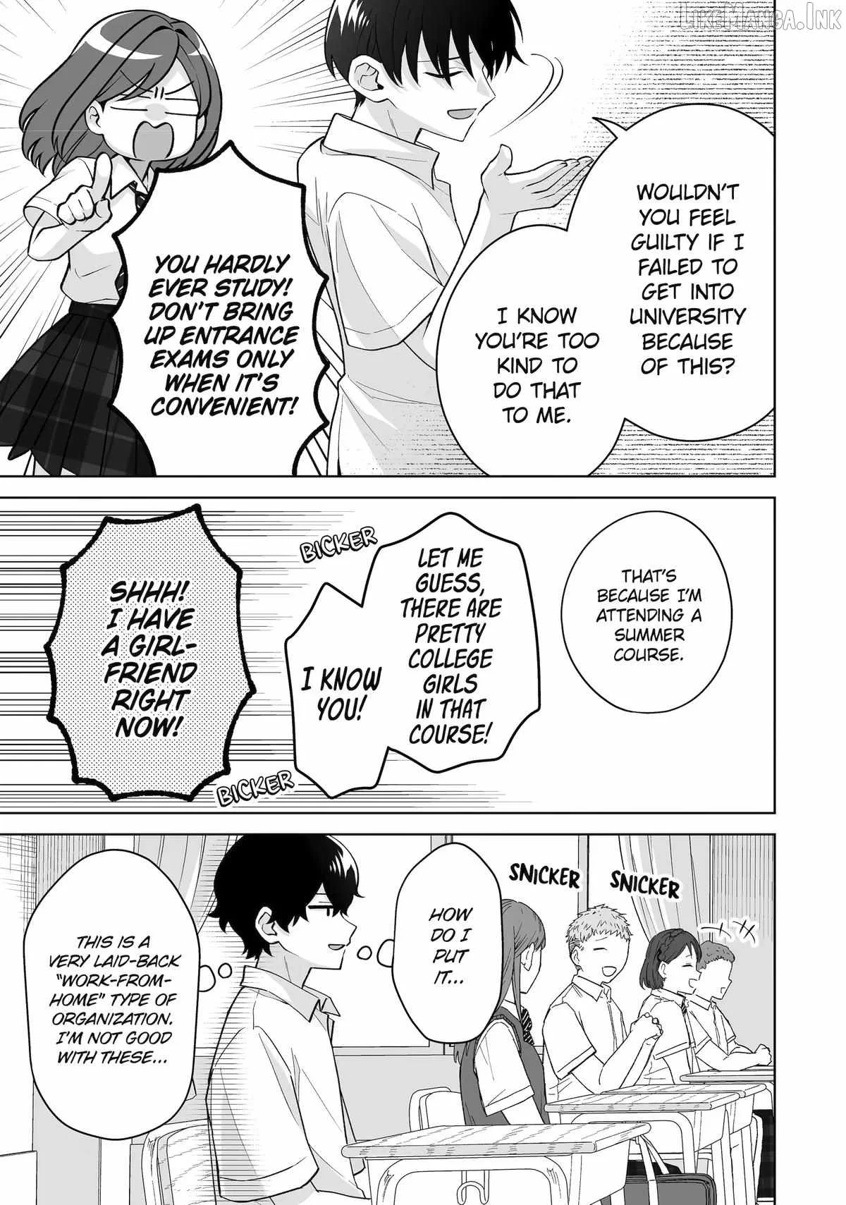 Please Leave Me Alone (For Some Reason, She Wants to Change a Lone Wolf's Helpless High School Life.) Chapter 38 page 7