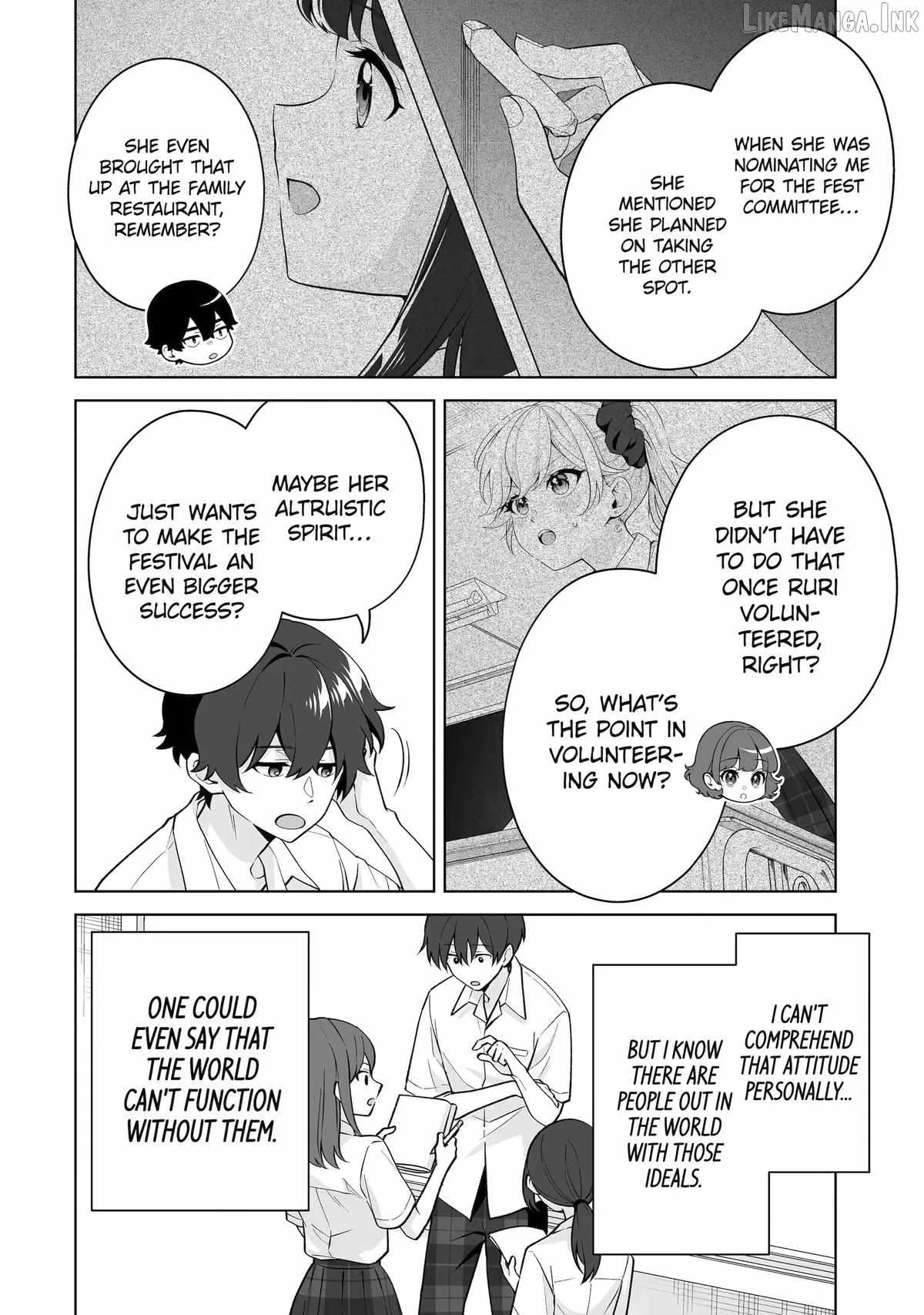 Please Leave Me Alone (For Some Reason, She Wants to Change a Lone Wolf's Helpless High School Life.) Chapter 38 page 12