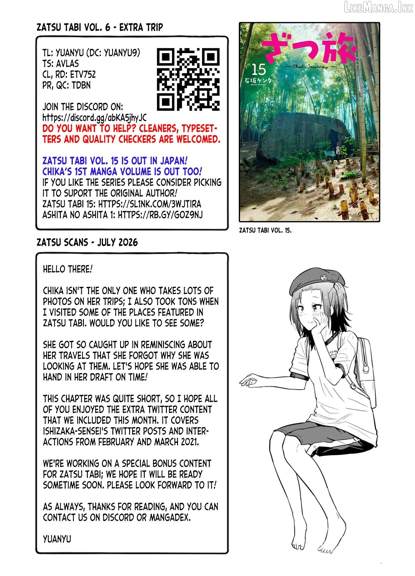Zatsu Tabi: That's Journey Chapter 27.5 page 64