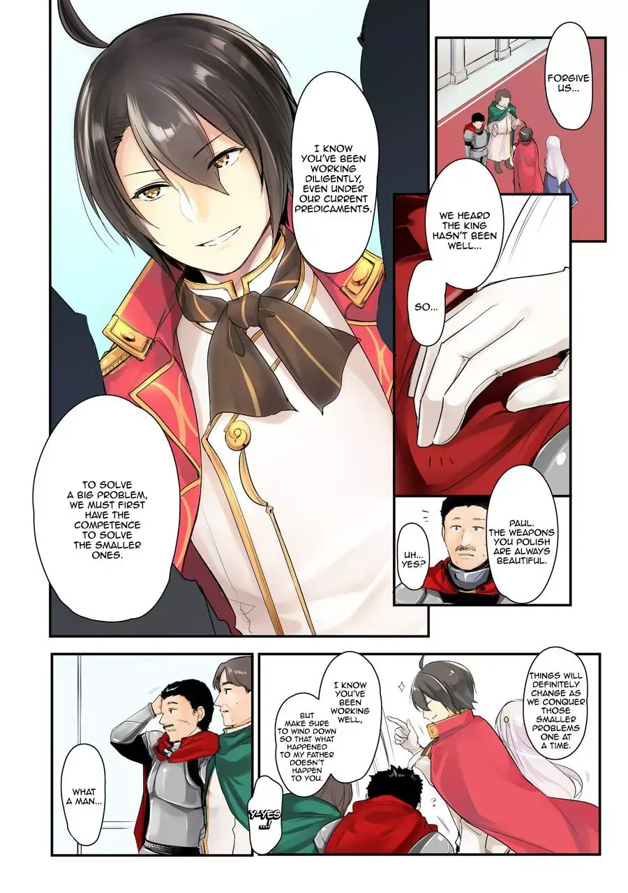 Tensai Ouji no Akaji Kokka Saisei Jutsu - Souda, Baikoku Shiyou Chapter 1 page 4