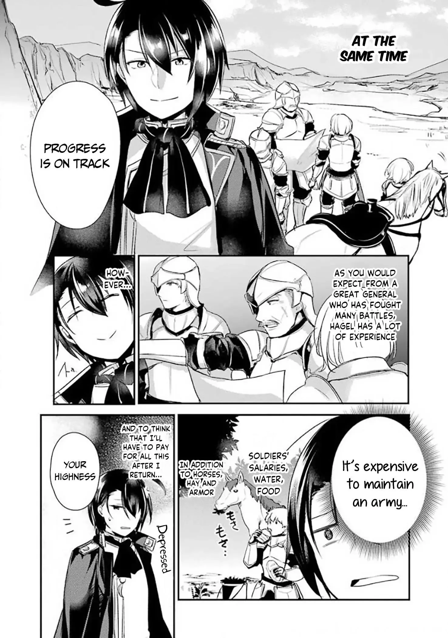 Tensai Ouji no Akaji Kokka Saisei Jutsu - Souda, Baikoku Shiyou Chapter 8 page 1