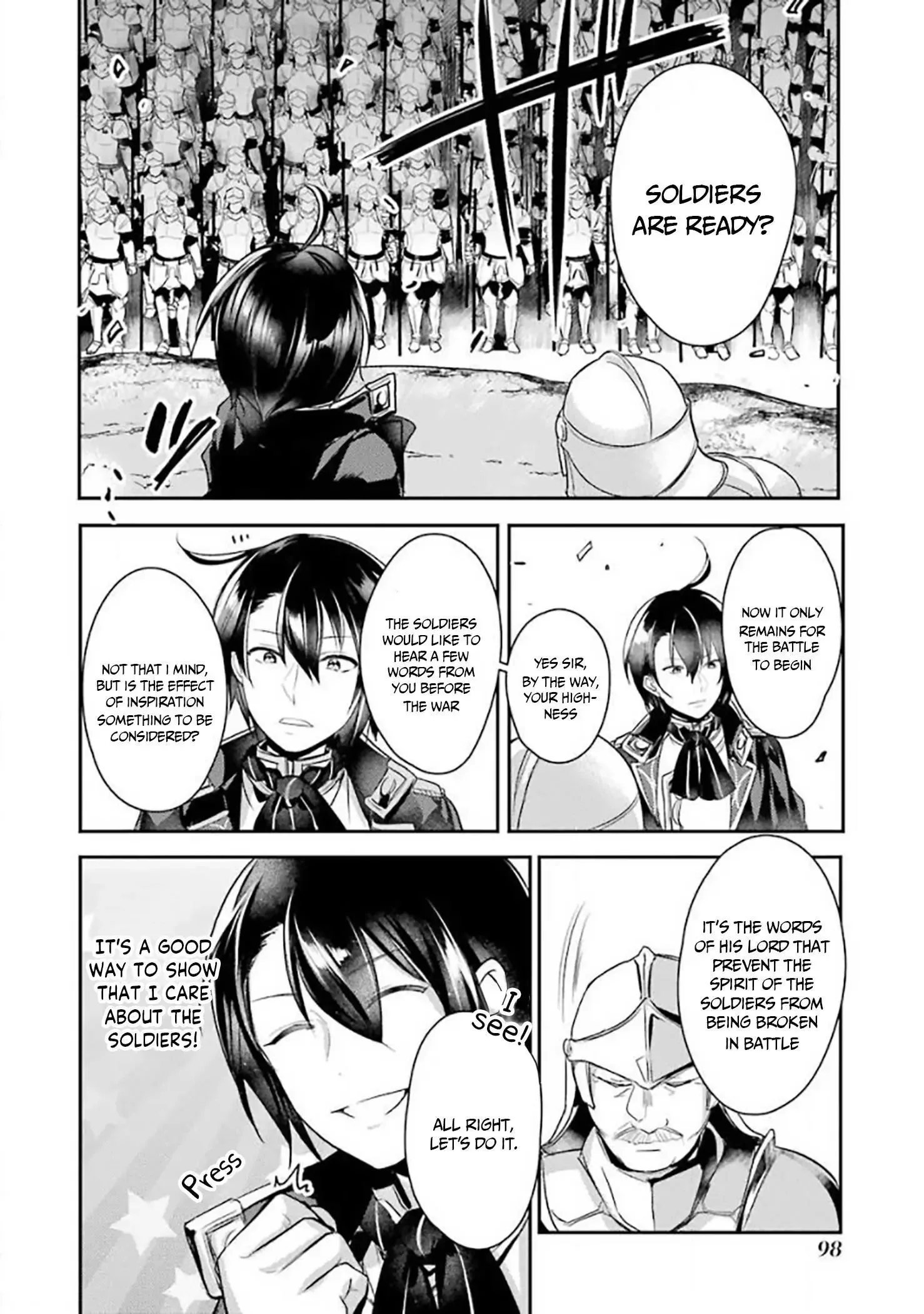Tensai Ouji no Akaji Kokka Saisei Jutsu - Souda, Baikoku Shiyou Chapter 8 page 2
