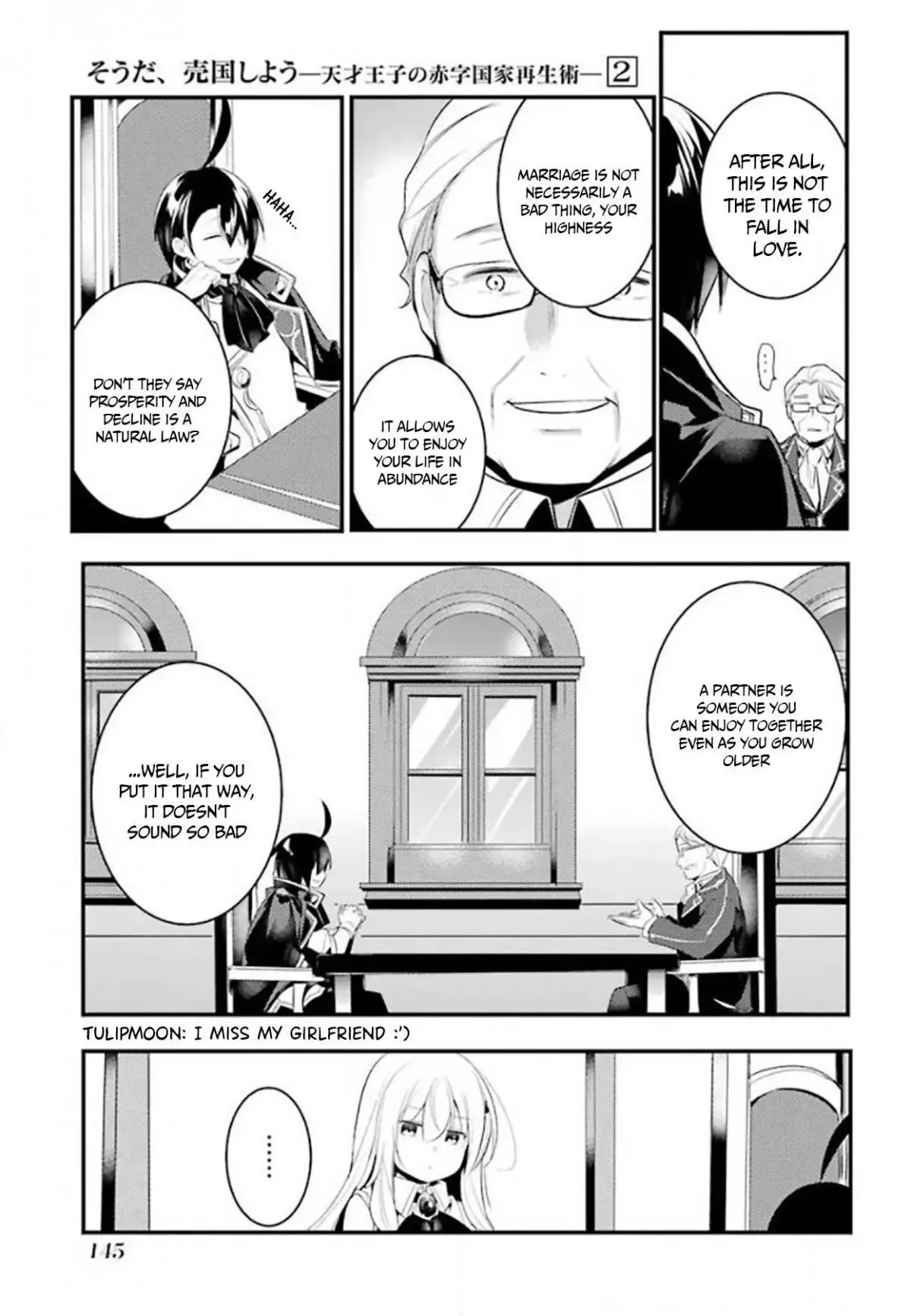 Tensai Ouji no Akaji Kokka Saisei Jutsu - Souda, Baikoku Shiyou Chapter 28 page 8