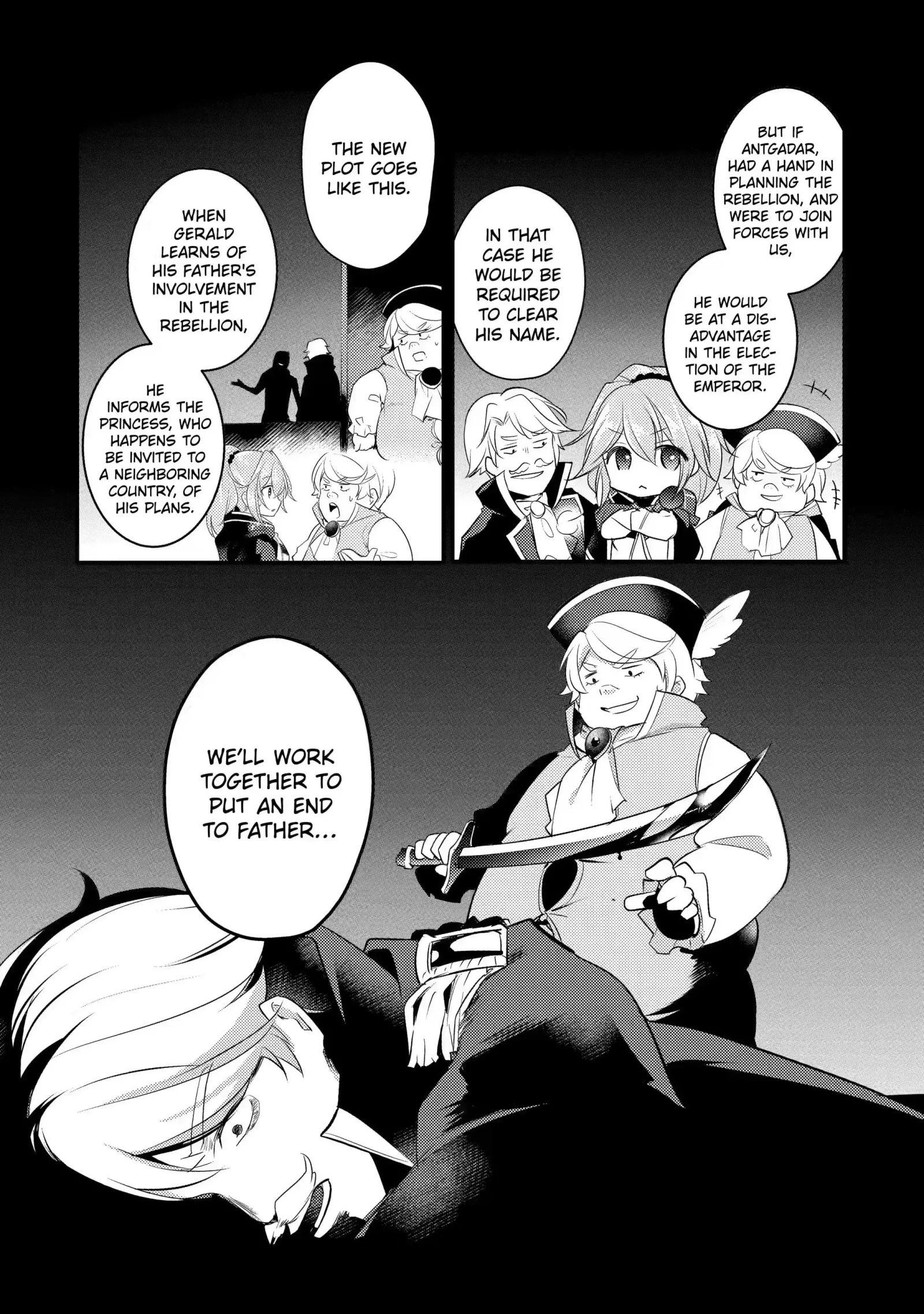 Tensai Ouji no Akaji Kokka Saisei Jutsu - Souda, Baikoku Shiyou Chapter 45 page 4