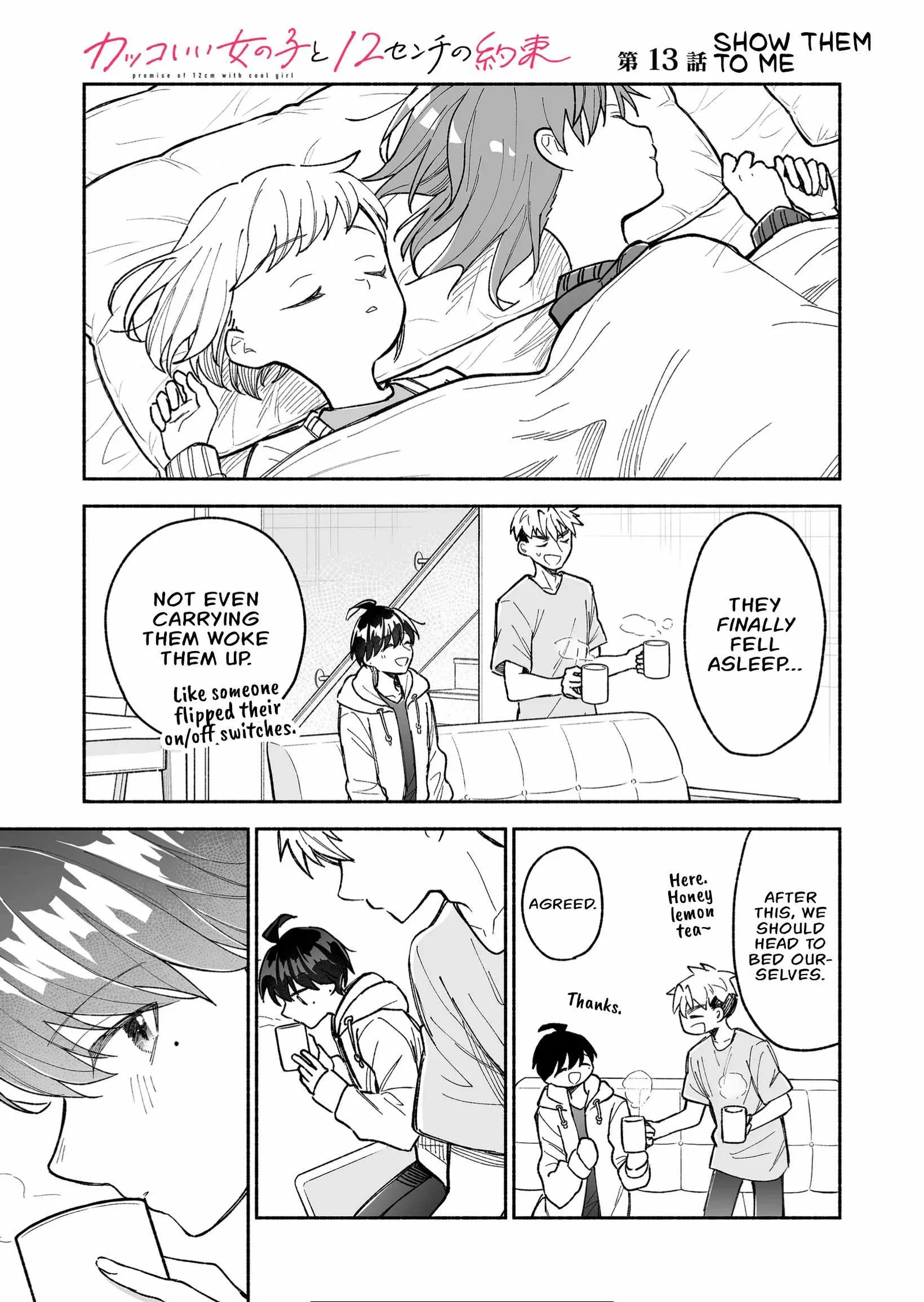 Kakkoii Onnanoko to 12-centi no Yakusoku Chapter 13 page 1