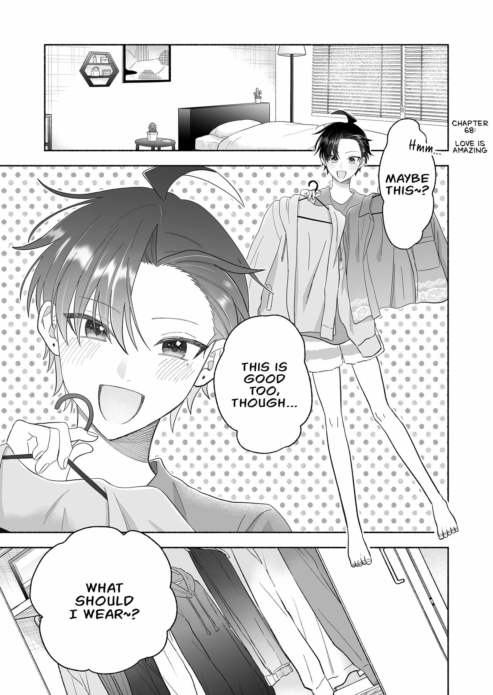 Kakkoii Onnanoko to 12-centi no Yakusoku Chapter 68 page 1