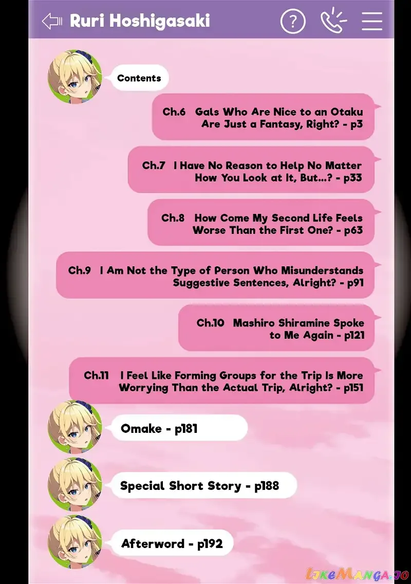 Please Leave Me Alone (For Some Reason, She Wants to Change a Lone Wolf's Helpless High School Life.) Chapter 11.5 page 4