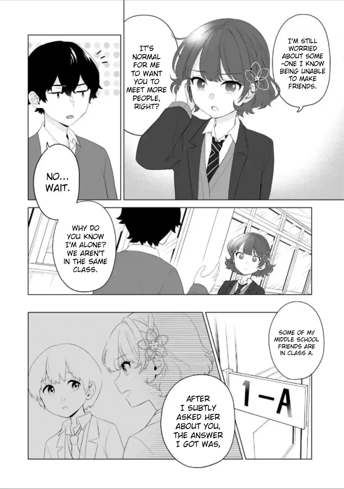 Please Leave Me Alone (For Some Reason, She Wants to Change a Lone Wolf's Helpless High School Life.) Chapter 3 page 8