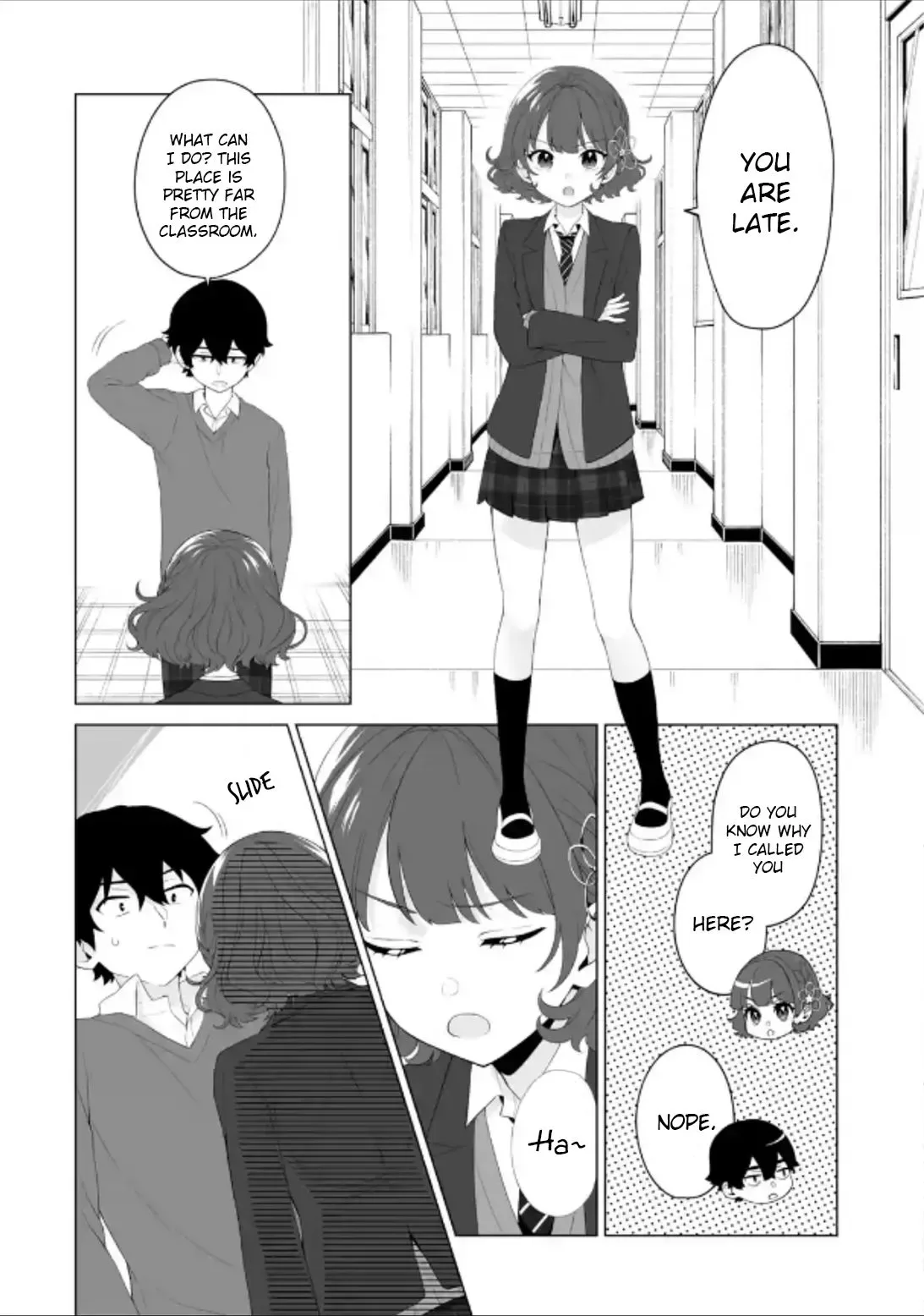 Please Leave Me Alone (For Some Reason, She Wants to Change a Lone Wolf's Helpless High School Life.) Chapter 3 page 6