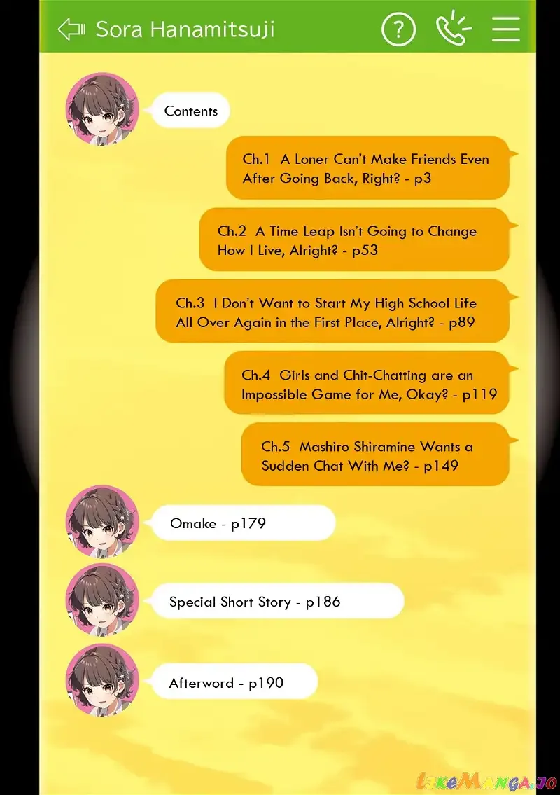 Please Leave Me Alone (For Some Reason, She Wants to Change a Lone Wolf's Helpless High School Life.) Chapter 5.5 page 4