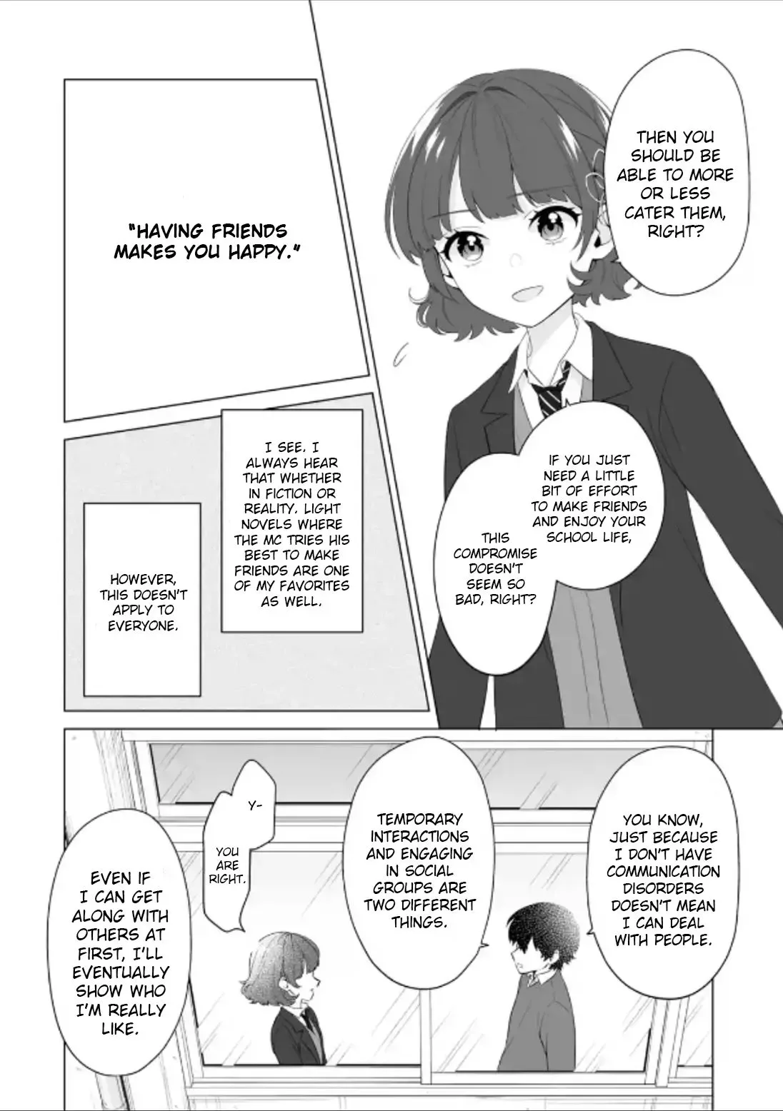 Please Leave Me Alone (For Some Reason, She Wants to Change a Lone Wolf's Helpless High School Life.) Chapter 3 page 16