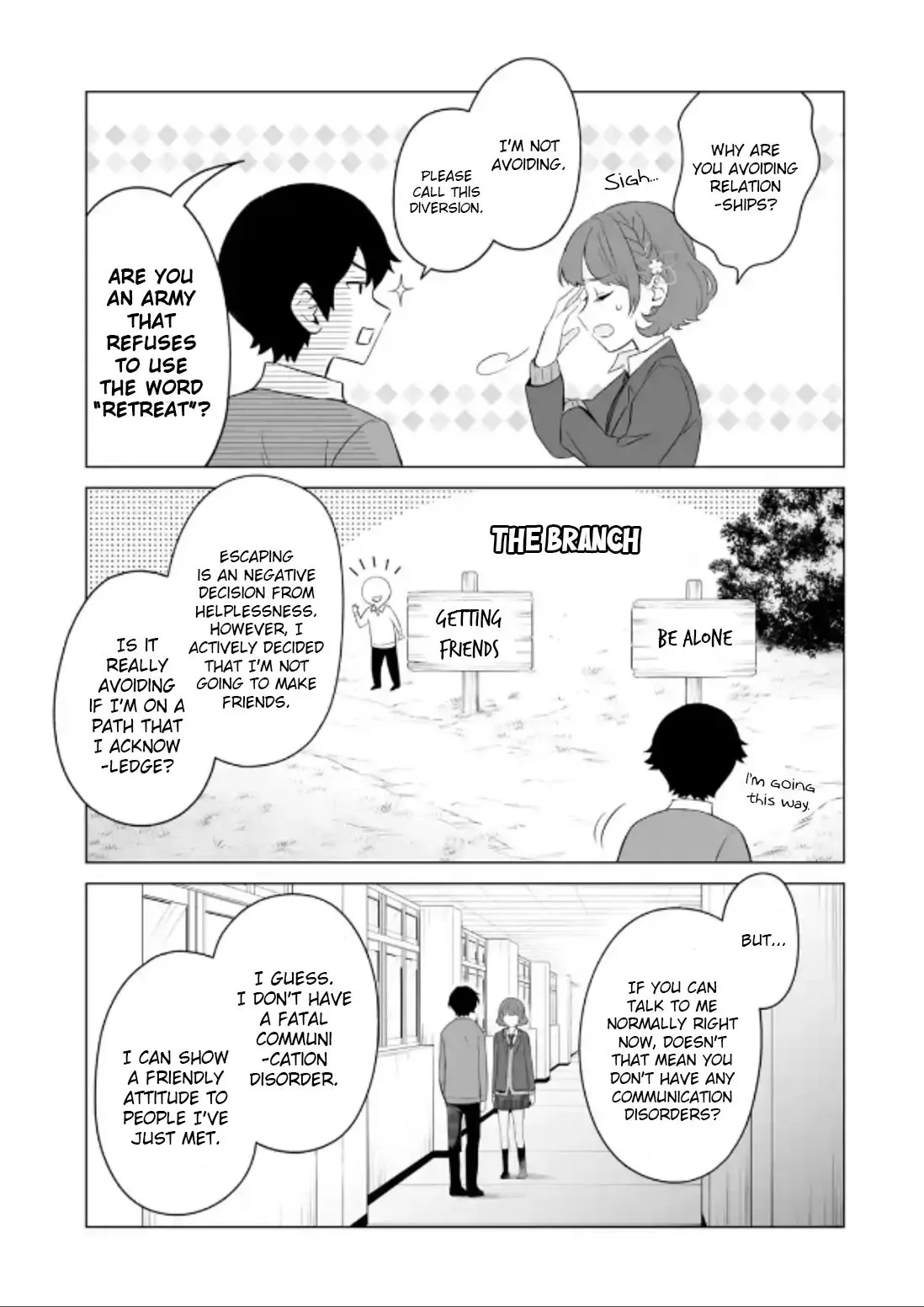 Please Leave Me Alone (For Some Reason, She Wants to Change a Lone Wolf's Helpless High School Life.) Chapter 3 page 15