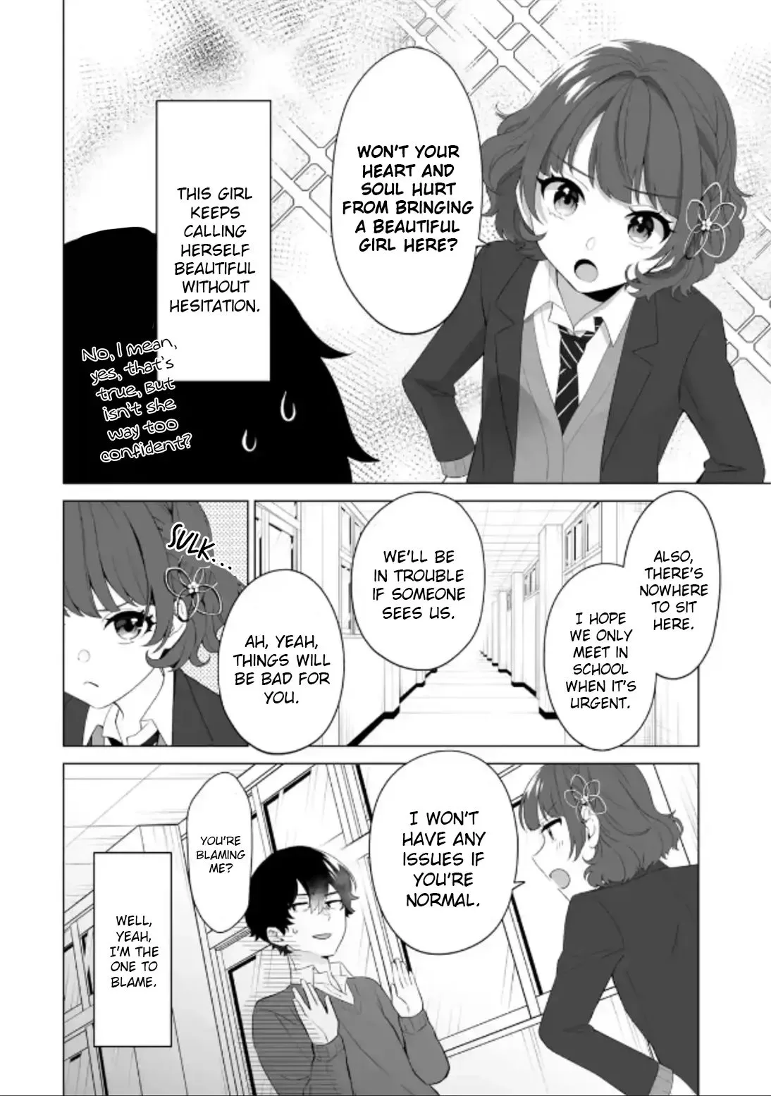 Please Leave Me Alone (For Some Reason, She Wants to Change a Lone Wolf's Helpless High School Life.) Chapter 3 page 28