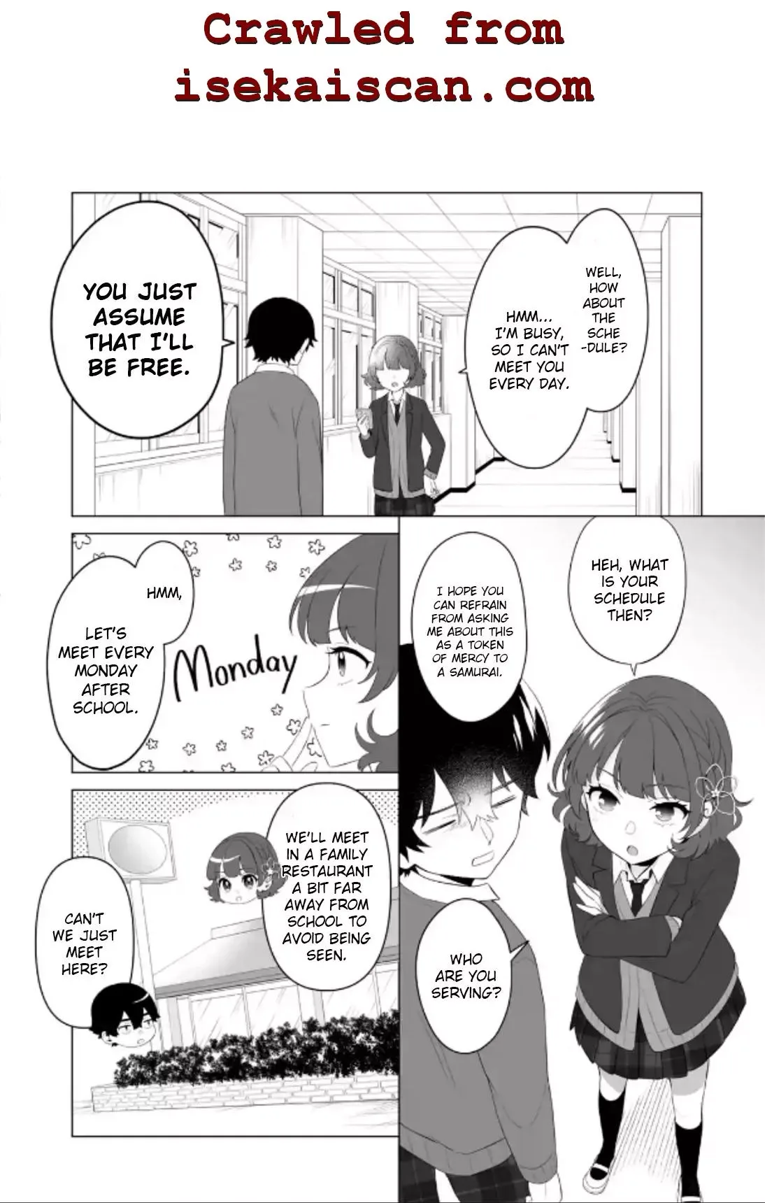 Please Leave Me Alone (For Some Reason, She Wants to Change a Lone Wolf's Helpless High School Life.) Chapter 3 page 27
