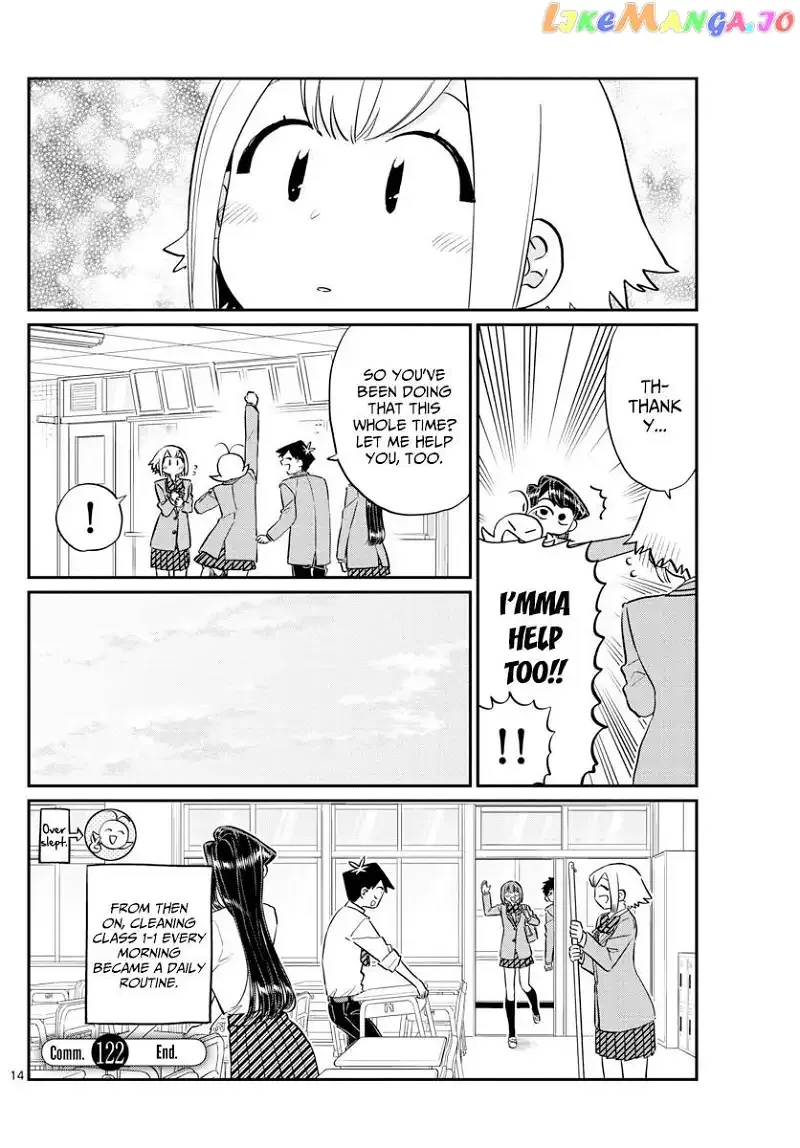 Komi-san wa Komyushou desu Chapter 122 page 14
